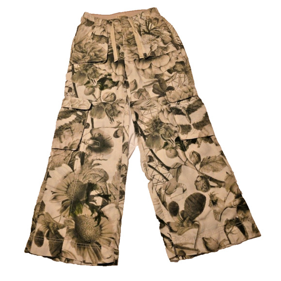 Anthropologie Pilcro Silky Beach Cargo Pants Manel Villalonga Linen/Lyocell - Picture 2 of 11